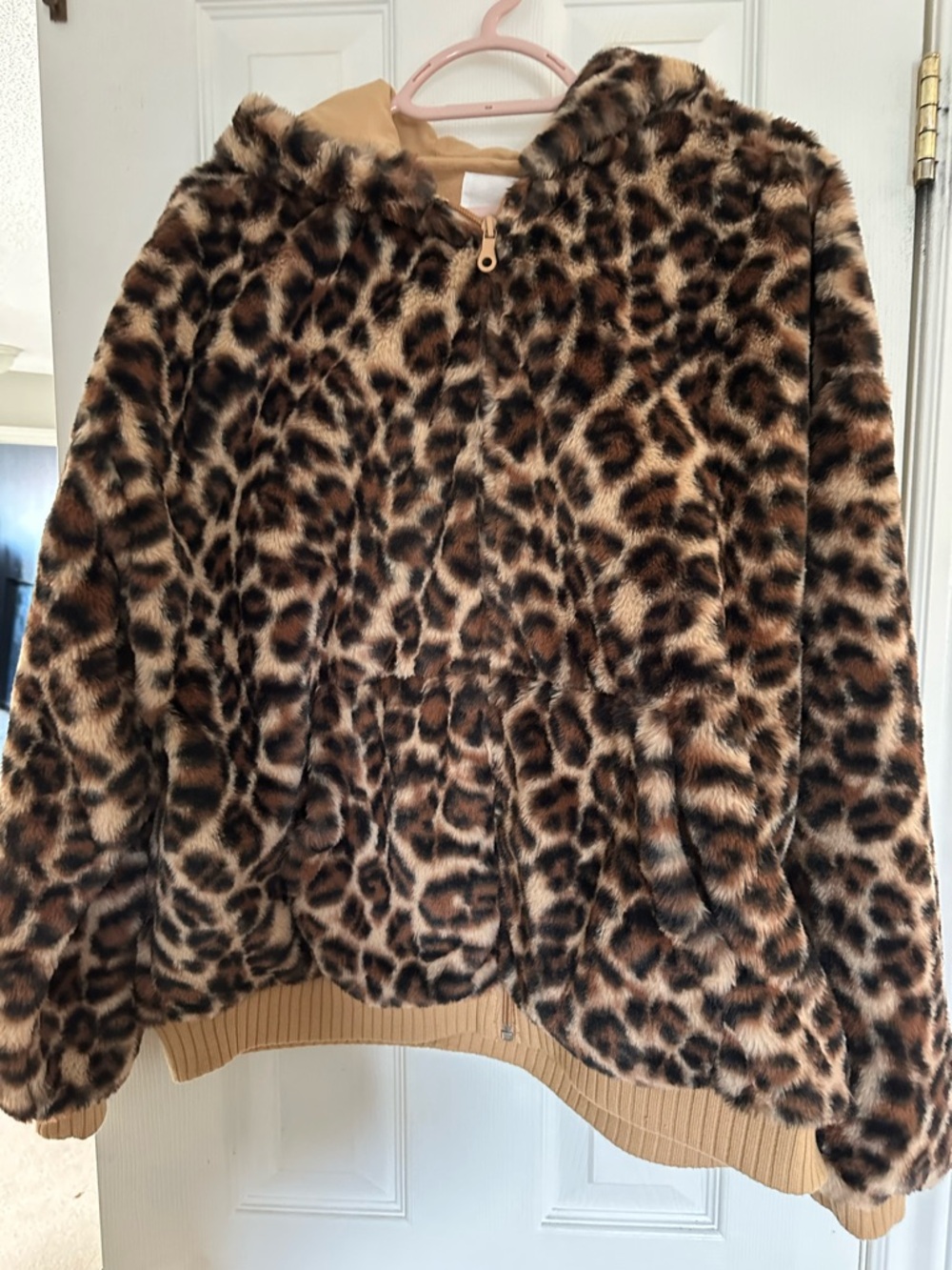 aerie Plush Hoodie in Camel